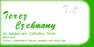 terez czekmany business card