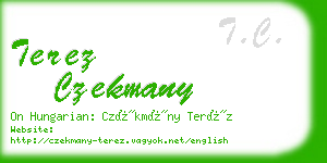 terez czekmany business card